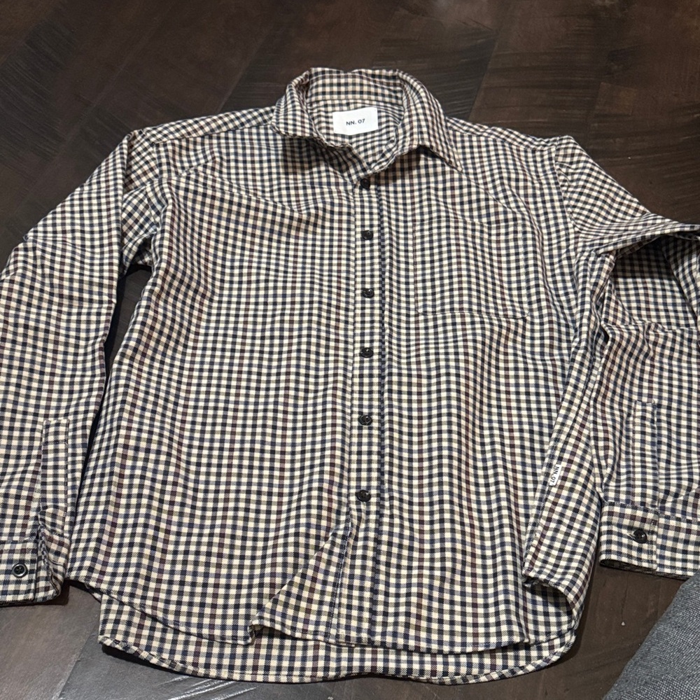 Stylish Black and Brown Checkered Men's Shirt